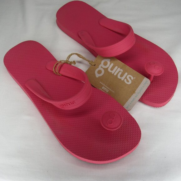 Gurus Pink Flip Flop Sandal Women's M Medium 8 9 - Picture 2 of 8